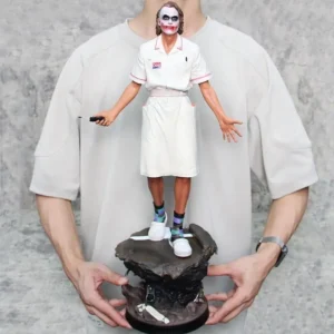 2025 54cm Series Dc Heath Ledger Nurse Uniform Joker Figure Joker Standing Scene Model Handmade Ornament Gk Resin Statue Toy Gif