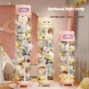 Large Capacity Plush Storage Bucket with Wheels Transparent Zipper Kids Collectible Figure