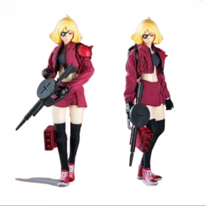 YiYa Figure Female Warrior Char Aznable Kawaii Mobile Suit Girl 23Cm Station 1/6 Scale Anime Action Figure Soldier Collectible