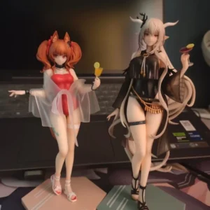 Anime Lappland Angelina Figure Shining Fox Girl Action Statue Little Demon Pvc Collectible Model for Adult Fans Toys Game Gifts