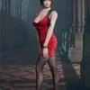 FIRE A034 1/6 Female Soldier Ada Wong Head Carving Clothing Accessory Set
