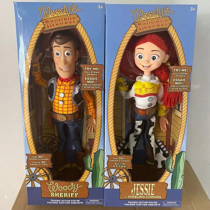 2025 In Stock New Toy Story 4 Talking Woody Jessie Action Figure Sing Soft Cute Anime Figure Decoration Birthday Model Toy Gift - Image 2
