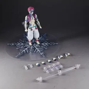 Anime Demon Figma 146 Akaza Action Figure Model Toys 15cm