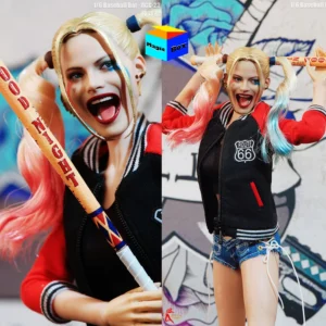 ACG-23 1/6 Scale Female Soldier Suicide Squad Ugly Girl Harry Quinn Baseball Stick Accessories For 12in  Action Figures Model