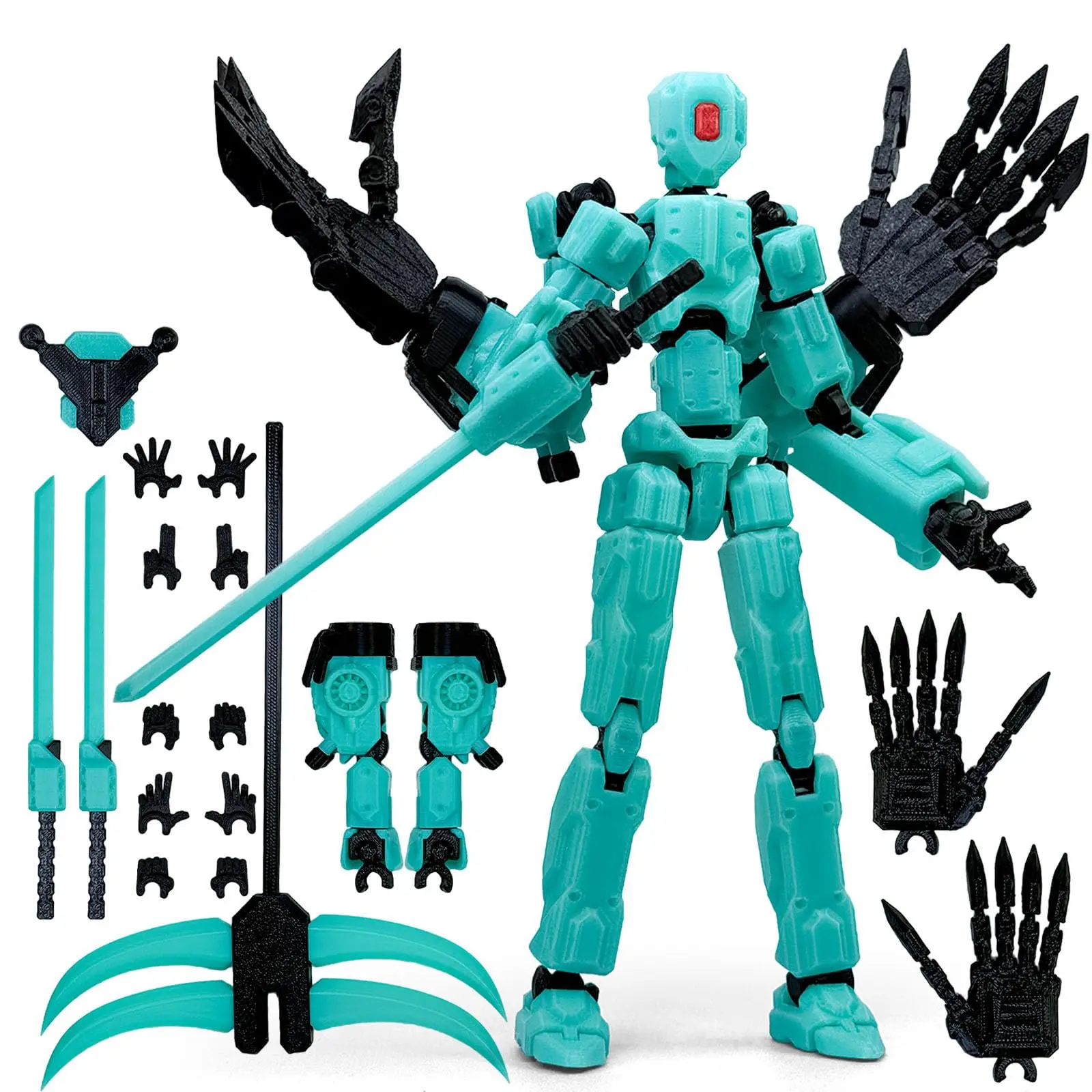 8Inch T13 Assembly Completed Action Figure,3D Printed Multi-Jointed Movable Toy Nova 13 Action Figures Desktop Decor for Game Lo - Image 13