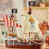 Building Blocks Figurine One Piece Series Trendy Going Merry Pirate Ship Boys Model Kit