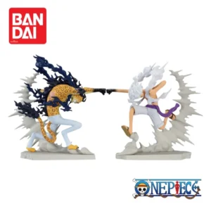 In Stock Original Bandai Banpresto One Piece Monkey D Luffy and Rob Lucci Figurine 100% Genuine Action Figure Anime Merchandise