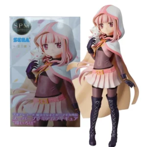 22cm Anime Puella Magi Madoka Magica Tamaki Lroha Figure ActionFace Changeable Desktop×Decorate Collections Model Doll Toy