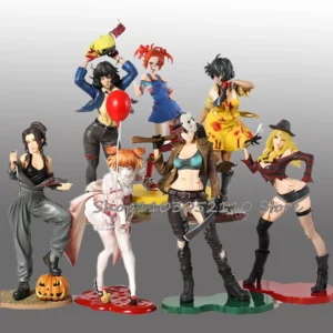 Horror Bishoujo Figure Michael Myers Freddy Krueger Jason Voorhees Chucky Pennywise PVC Figure Statue Decoration Model Toy Gifts