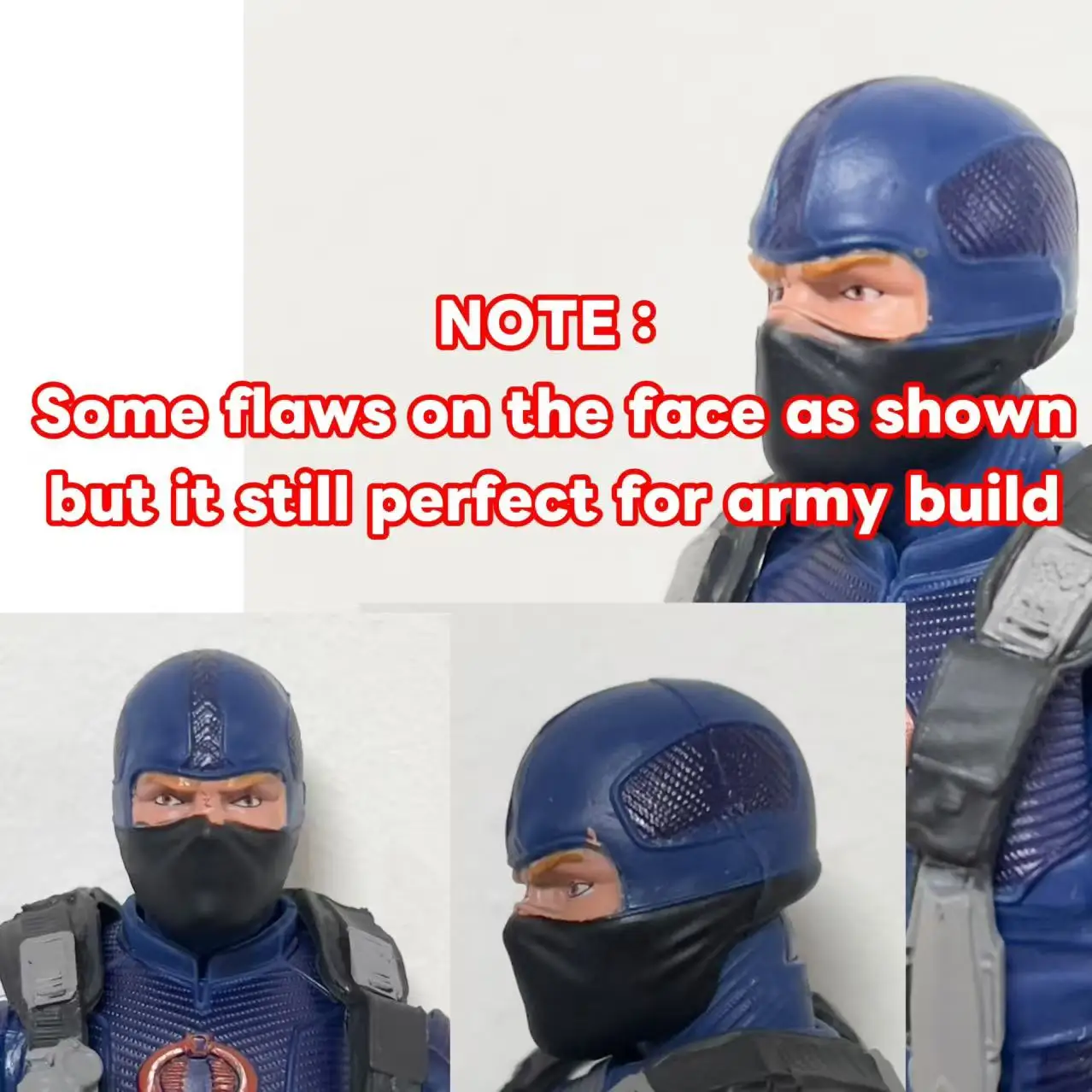 6 Inch G.I. Joe GI Joe Classified Series Retro Snake Eyes Cardback Cobra Trooper Enermy Action Figure Model Toy Gift - Image 2