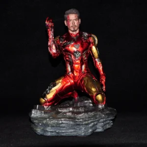 The Avengers Endgame Anime Figure Iron Man Mk85 Snap Your Model Dolls Gk Kneeling Statue Collection Decoration Birthday Toys Gif