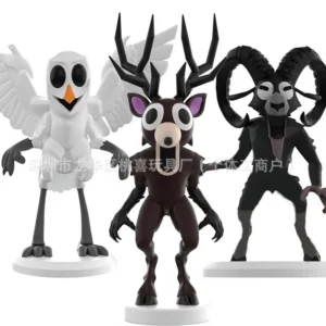 99 Nights in The Forest Deer Owl Goat Monster 3D Printing Set Goat Deer Model Assembled PVC Children's Toys Plastic Doll