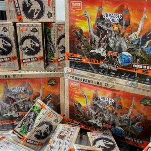 BLOKEES Jurassic World Jurassic Park Dinosaurs Blind Box Toys Assembled Model Action Figure Collect Toys