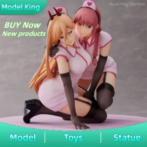New 14cm Chainsaw Man Anime Figures Power‌ Makima Figures PVC Statue Collection Model Desk decoration Boys Birthday Gifts Toys