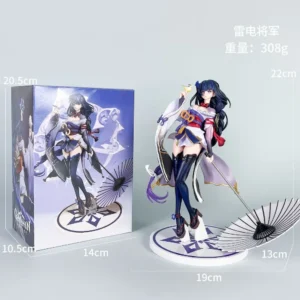 22cm Game Genshin Impact Anime Figure Raiden Shogun 2nd Generation Action Figure Klee/Paimon Figurine Model Doll Kids Toys Gift