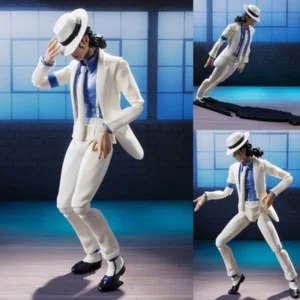 14cm Hot Michael Jackson White Clothes Moon Walk Action Figures Model Desktop Decoration Toys Surprise Christmas Gift