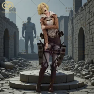 Attack On Titan Figure Annie Leonhart Figures Action Figurine Doll Desk Decora Statue Collection Model Kids Toy Birthday Gifts