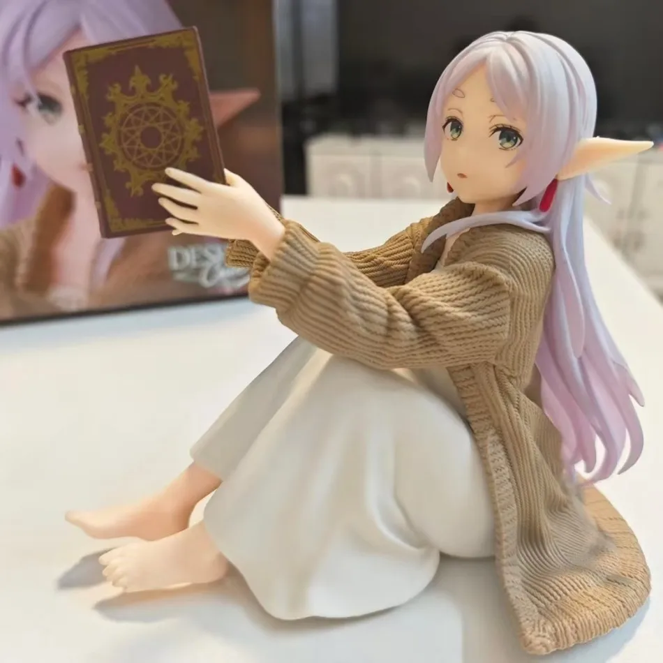 New 2025 frieren beyond the end of the journey anime figure frieren reading action collectible pvc models statue gifts - Image 4
