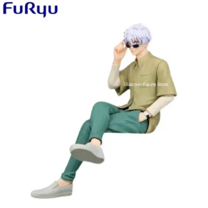 100% Original Genuine FuRyu Jujutsu Kaisen 10cm Gojo Satoru Noodle Stopper Figure For Boy Christmas Present