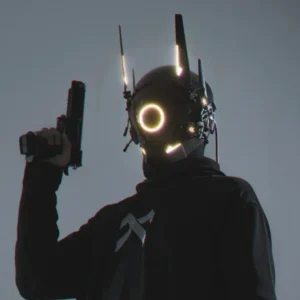 Cyberpunk Helmet Shinobi Mask Robot Samurai Mask Cosplay Techwear Cyber Punk Hi-Tech Helmet Armor Futuristic Toys Christmas Gift