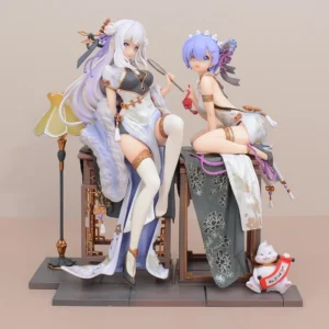 Re:life In A Different World From Zero Rem Emilia Chinoiserie Clothing Figure Model Collection Desktop Decoration For Xmas Gifts