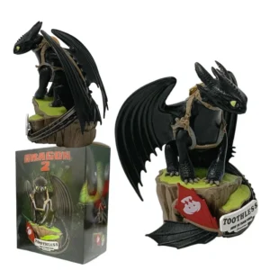 Animated Film Dragon2 How to Train Your Dragon Night Fury Toothless Cartoon Cute Dragon Figure PVC Anime Model Periphery Toy Gif