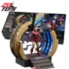 ZD Iron Man WITH SUIT-UP GANTRY LED Circular Armor Dismantling Platform MK6 Action Figure