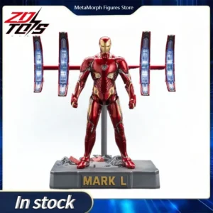 Original ZD TOYS MARVEL Avengers: Infinity Warb Iron Man MK50 with Light Anime Figure Toys Model Collection