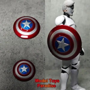 1/12 Men Soldier Super Hero Shield Captain America Handheld Shield Model Accessories Fit 6inch Action Figure Body