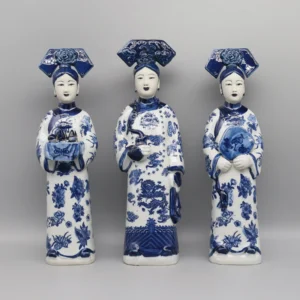 Porcelain Figurines of Chinese Princesses and Empress in Qing Dynasty, Ceramic Statue, Ancient Chinese Lady, Home Decoration