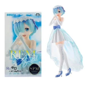 Anime Rem Figure Wedding Dress Crystal Dress Dress Up Figure Re:Zero kara Hajimeru Isekai Seikatsu Model Toy Action Figure