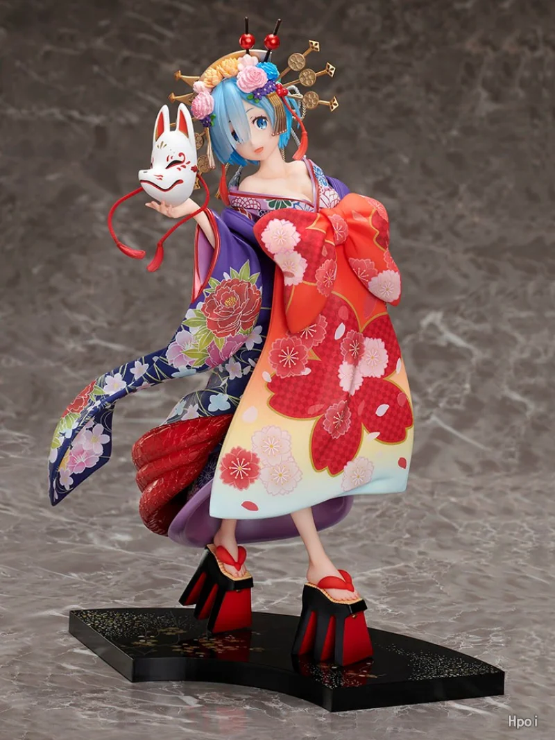 In stock GSC Original:Re:Zero REM RAM 25CM oiran VER.PVC Action Figure Anime Figure Model Toys Collection Doll Gift - Image 2
