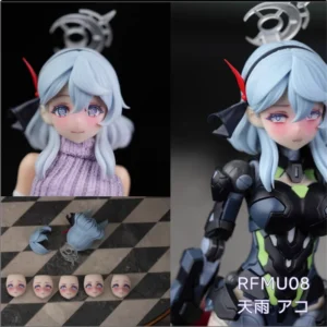 SH STUDIO RFMU08 1/12 Soldier Goddess Device Hair Tyle Eyes Decal Set Resin GK Modified Parts Model Accessories In Stock
