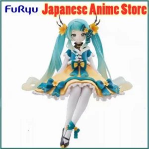 Original Furyu Anime Figure Hatsune Miku Noodle Stopper Figure 2025 Spring Festival Ver.  Action Figurine Collector Model Doll