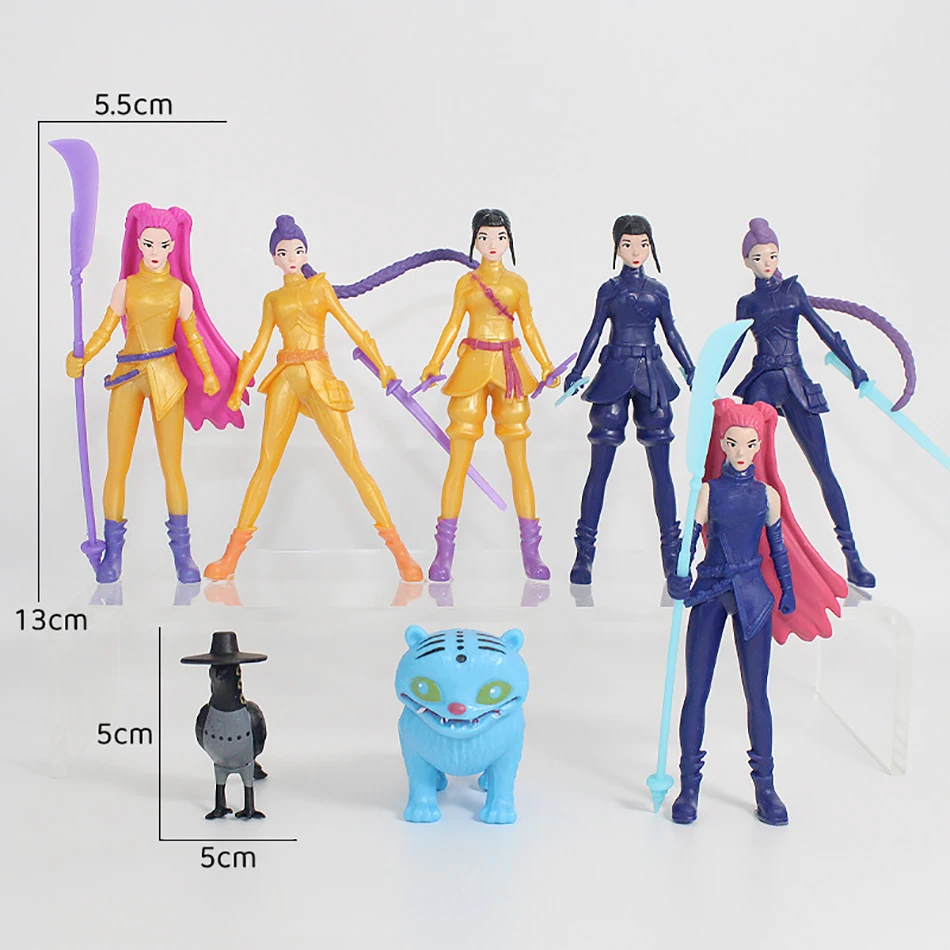 2026 K pop Demon Hunters Anime Figure Toys Cute PVC Movable Joints Action Figure Model Dolls Kids Birthday Decoration Toy Gifts - Image 4