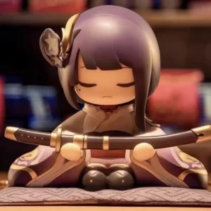 10cm Genshin Impact Anime Figure Game Peripheral Raiden Shogun Beelzebul Action Figure Desktop Decor Collection Model Toys Gift