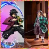 1/12 Scale Demon Slayer Male Character Tomioka Giyuu Kamado Tanjirou Grid Cloak Action Figure