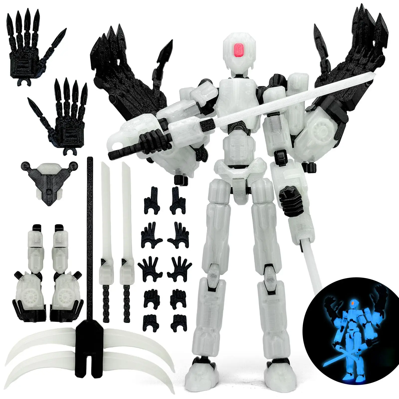 8Inch T13 Assembly Completed Action Figure,3D Printed Multi-Jointed Movable Toy Nova 13 Action Figures Desktop Decor for Game Lo - Image 11