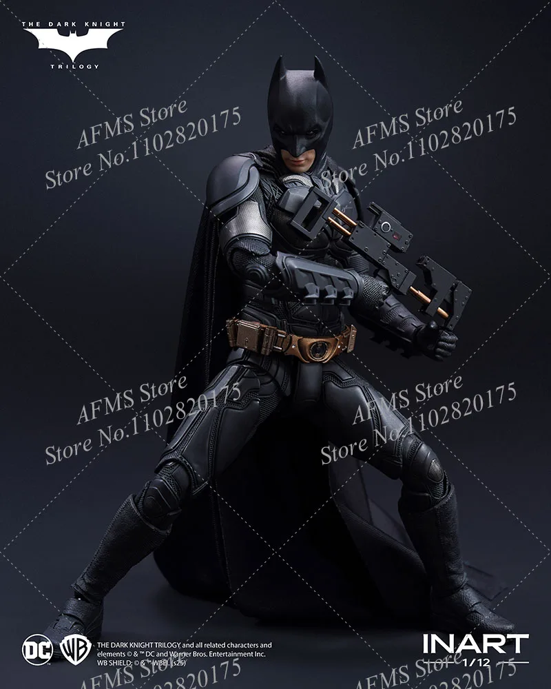 INART 1/12 Men Soldier Bat Hero Christian Bale The Dark Knight Rises Eternal Fight Hero 6Inch Action Figure Model Collection - Image 5