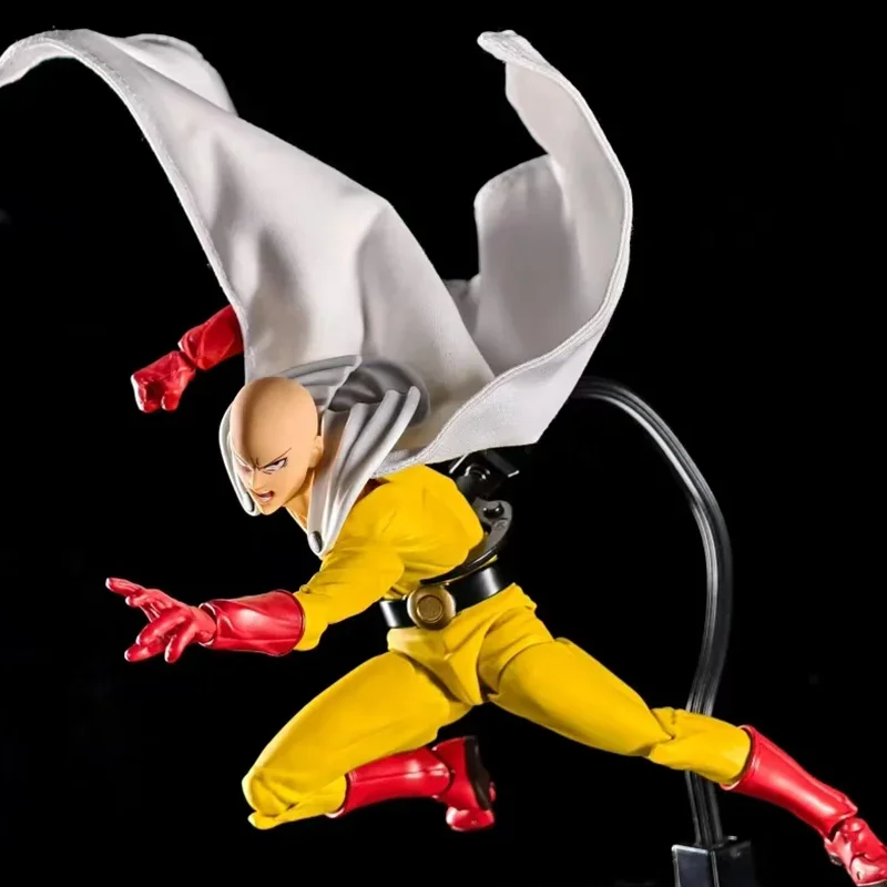 New Hot One Punch Man Saitama Amazing Yamaguchi Revoltech Saitama In Stock Anime Action Collection Figures Model Toys Gifts - Image 6