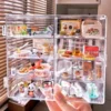 Mini Food and Play Shelf Small Wine Bottle Transparent Display Case