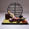 17CM Demon Slayer Kimetsu No Yaiba Kamado Nezuko Sleeping Anime Handmade Desktop Action Figure