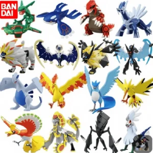 Original Bandai Pokemon Model Kit Quick Anime Pikachu Charmander Mew Eevee Action Figure Assembly Model Toys For Children Gifts