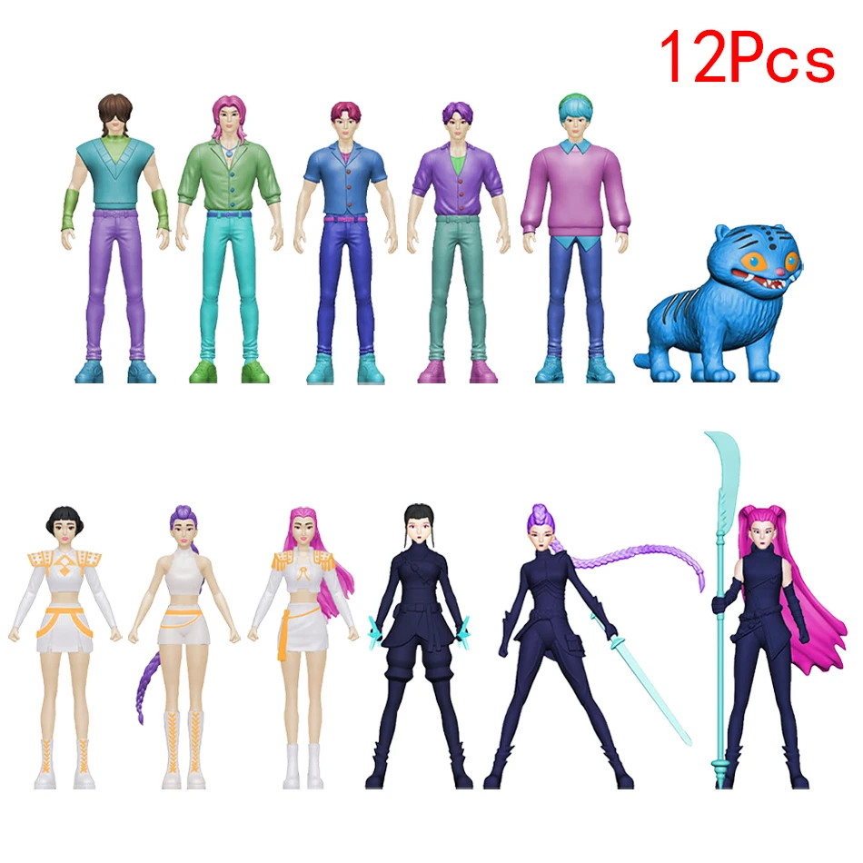 2026 K pop Demon Hunters Anime Figure Toys Cute PVC Movable Joints Action Figure Model Dolls Kids Birthday Decoration Toy Gifts - Image 9