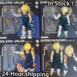 In Stock Black Hole Toys & TK SHF Super Saiyan SSJ Majin Vegeta Full Powe Dragon Ball Action Figure Collection Model Toy Gift