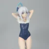 Blue Anime Girl Hand-Made Car Chassis Beautiful Surrounding Yuexue Gongzi Collectible Action Figure