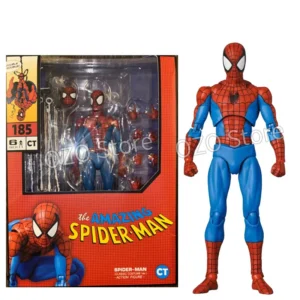 Ct Toys Spiderman Mafex 185 Classic Costume Ver Miles Morales Spider-Man Action Figure Anime Model Gift Toys 15cm