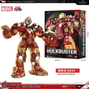 ZD Toys  Avengers Iron Man MK44 Hulkbuster Action Figure LED 1/10 36cm Tony Stark  Anniversary Memorial Model Collections Gift