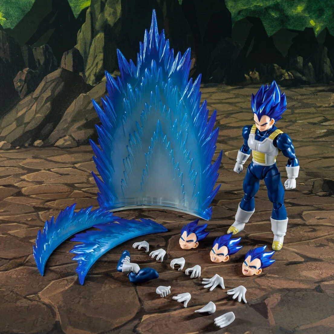 In Stock Dragon Ball Demoniacal Fit DF SHF Deep Blue Vegeta Super Saiyan Anime Action Figure Toy Model Gift - Image 2