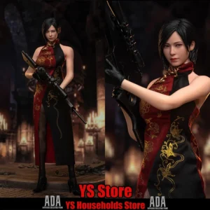 Master Team MTtoys018 1/6 Ada Wang Female Soldier Red Cheongsam Sweater Decor Double Head Sculpt Movable Eyes 12" Action Figure